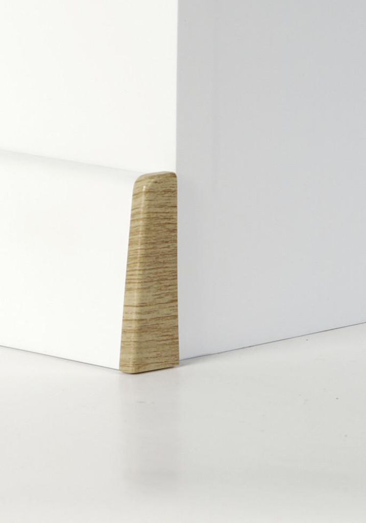 Classen Endkappen für Clip-Leiste foliert 19 x 58 mm eiche hell Holzpore