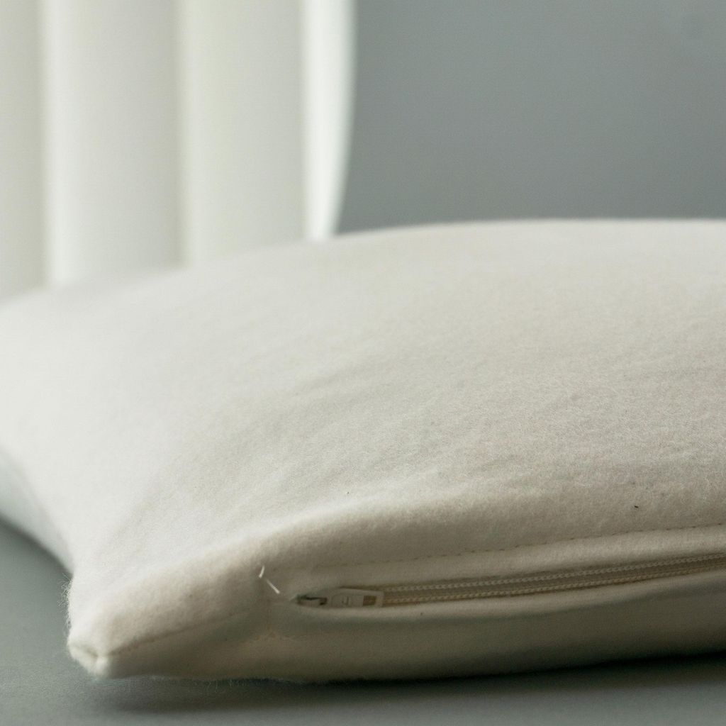 Kissen mit Bio-Buchweizen - 40x20cm, Bio-Flanell + Bio-Buchweizenschalen, direkt befüllt - Buchweizenschalenkissen