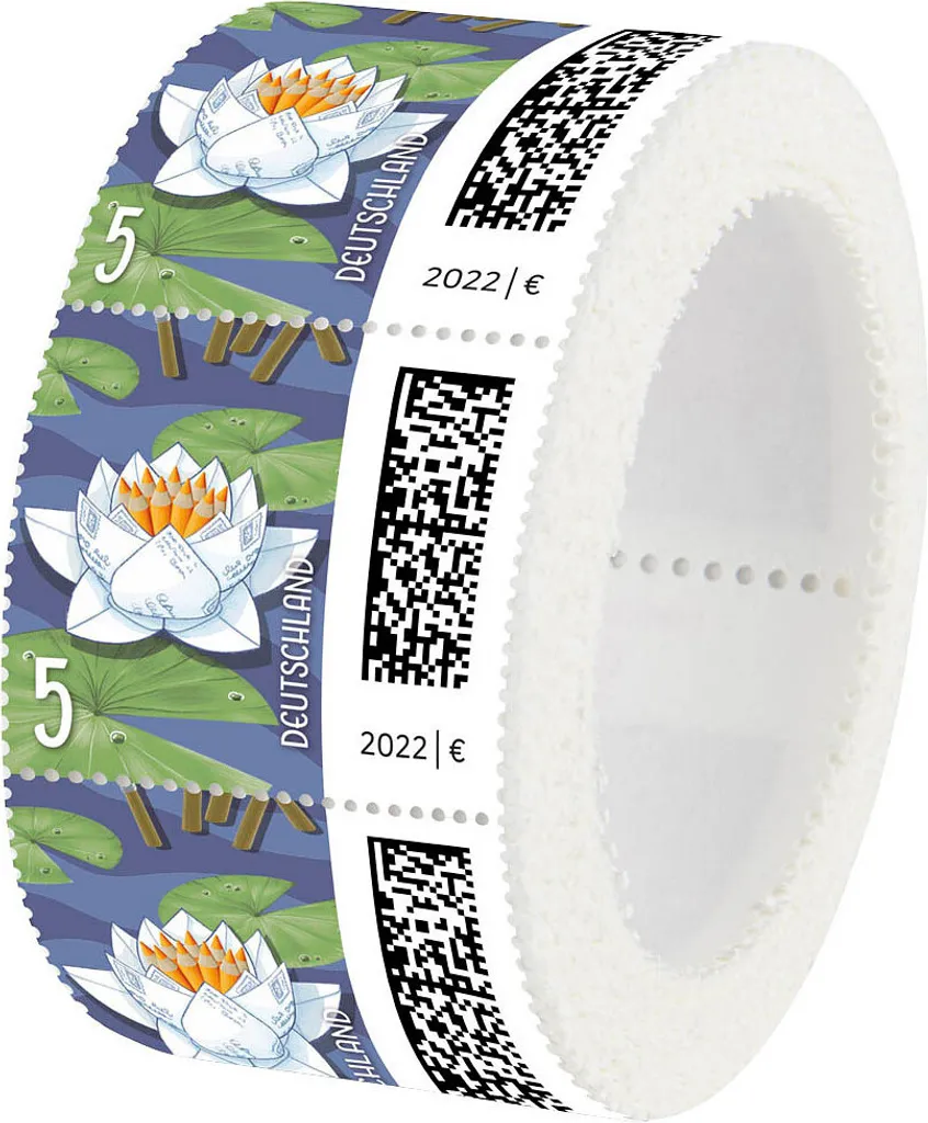 Timbres 0,05€ Deutsche Post Rose de la Mer pour Affranchissement x200