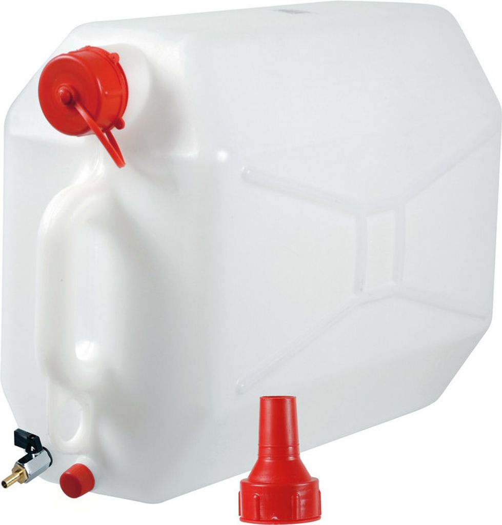 Kanister Lampa aus Polyethylen mit Metallhahn - 15 L - Horizontal