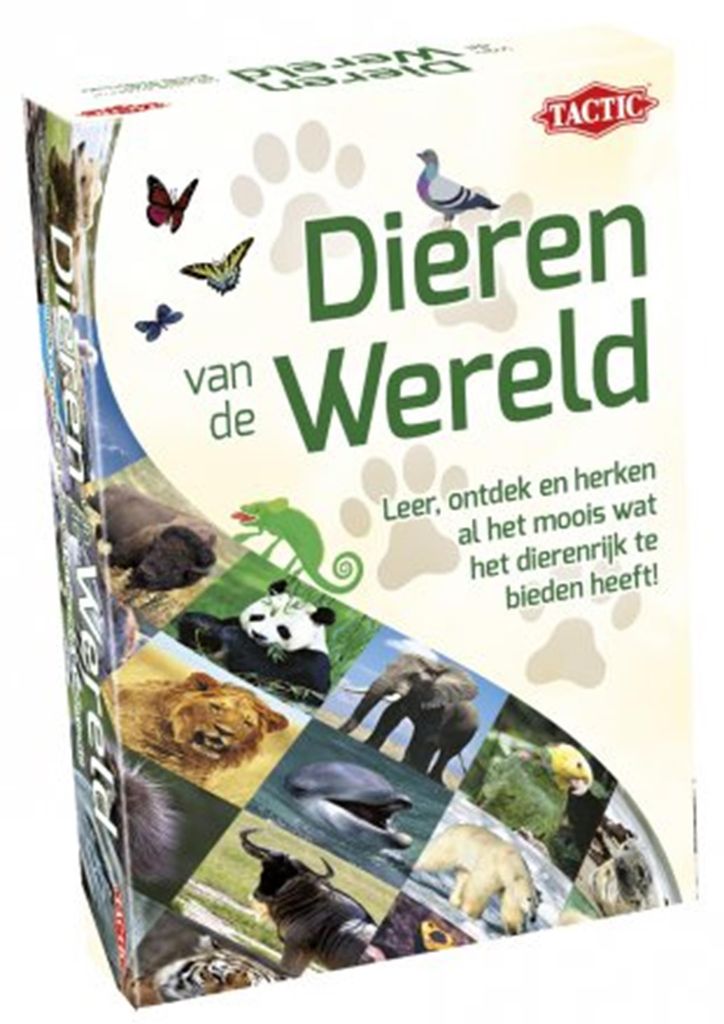 Dieren van de Wereld lehrreiches Kartenspiel - Lernkarten Tiere
