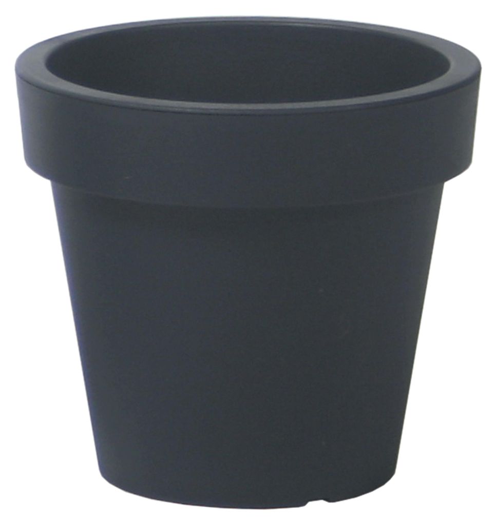 Prosperplast Blumentopf - Kunststoff - grau - D29 x H27 cm Produktbild 