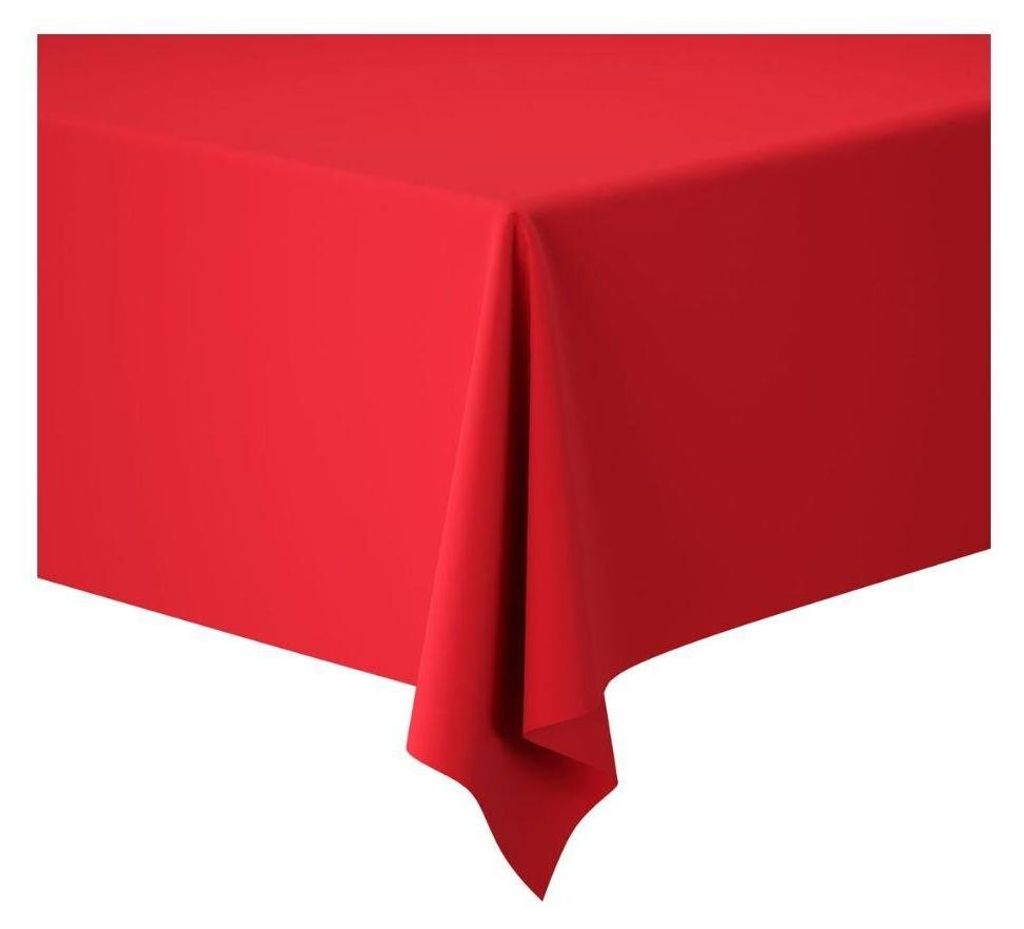 Duni Dunicel Tischdecke Tischdeckenrolle, Rot, 1,18m x 10m - 6 Stück