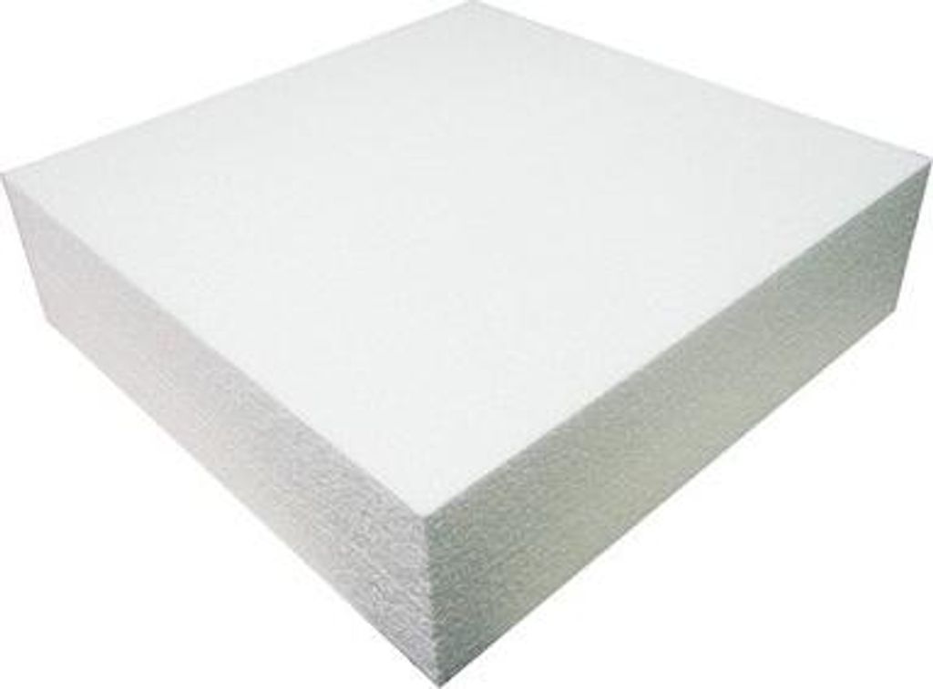 Styropor-Tortenmodell quadratisch 35x35x7,5