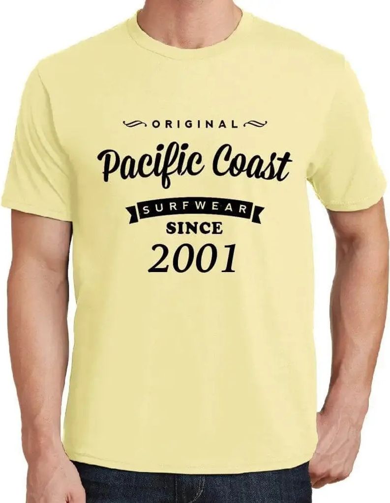 Herren Grafik T-Shirt Original Pazifikküsten-Surfware seit 2001 – Original Pacific Coast Surfware Since 2001 – Geschenk 23. Geburtstag Jahrest...