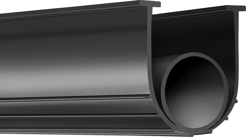 VEVOR Türdichtung Garagentor-Dichtungen 3 m, Gummi Dichtungsstreifen Schutz vor Luft, Feuchtigkeit & Staub, Türdichtung Tür-Dichtungsband Schwar...