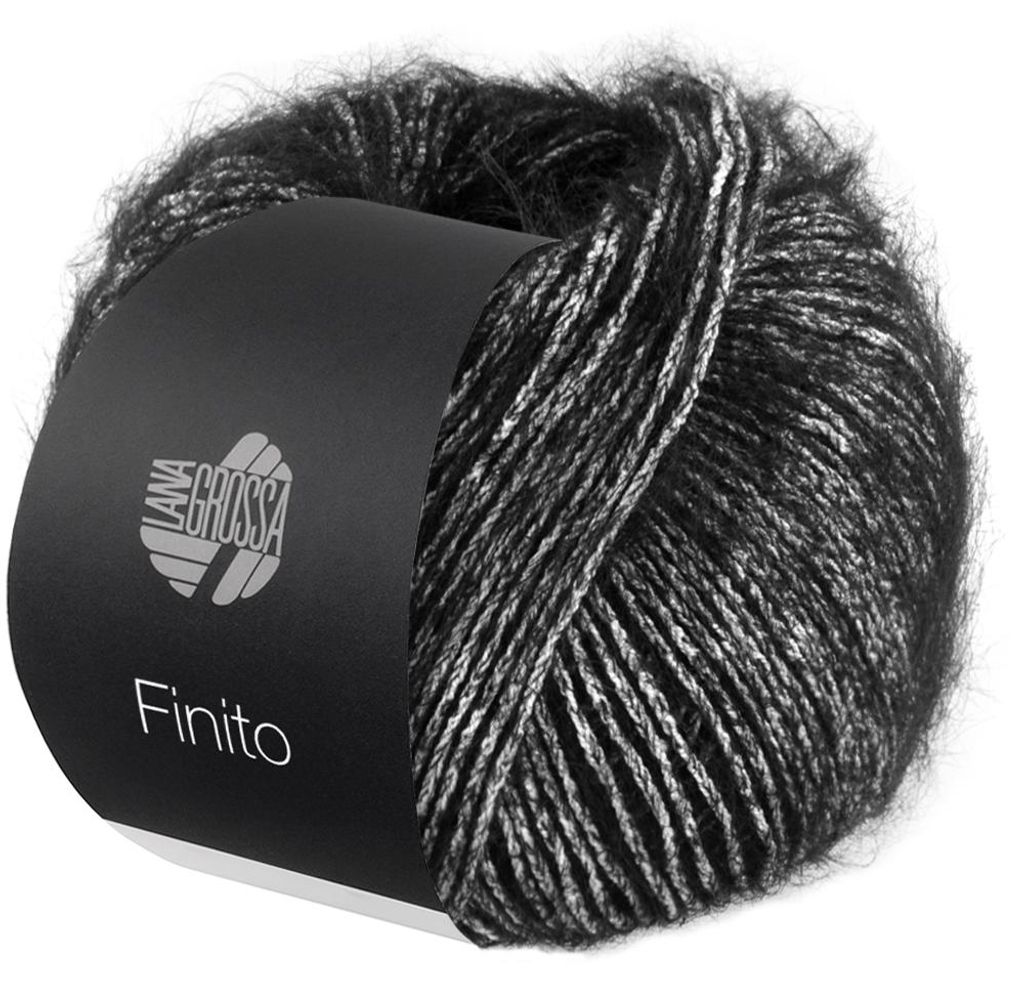 Lana Grossa - Finito 0016 schwarz creme Produktbild 
