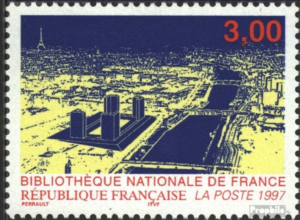 Briefmarken Frankreich 1996 Mi 3184 (kompl.Ausg.) postfrisch Nationalbibliothek