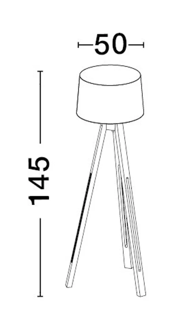 Lampadaire LE ROY Nova Luce en métal noir - Éclairage intérieur design - 6