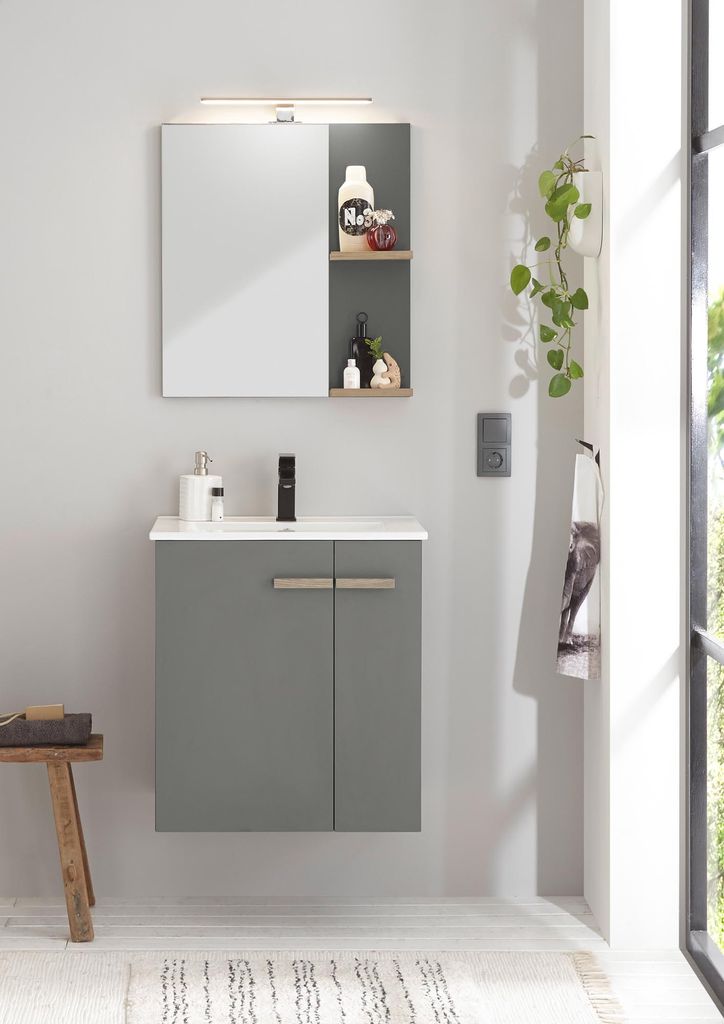 __ Solid Badezimmerset - Anthrazit matt