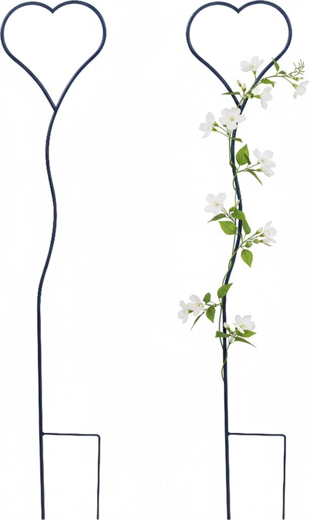Tuteur pour plantes grimpantes Relaxdays, lot de 2, motif Image du produit 
