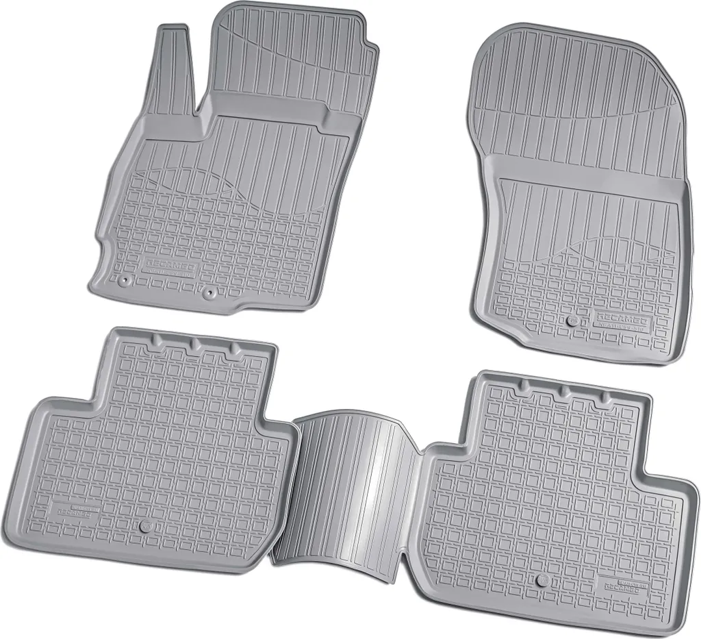 Tappetini Gomma 3D Mitsubishi Outlander III 2012+ | Grigio Premium