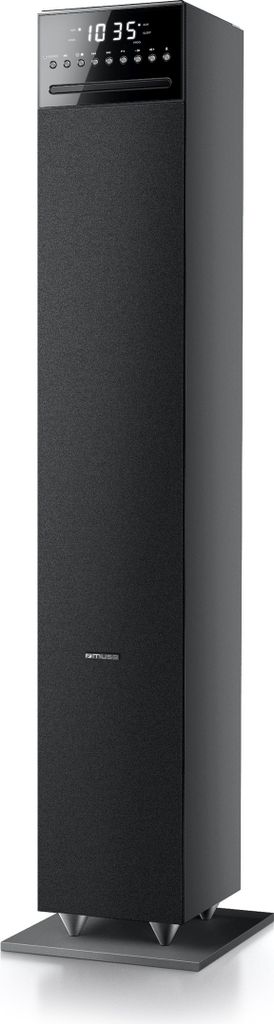 Muse M-1350BTC, Turm-Audiosystem, Schwarz, Vorderseite, Produktbild 