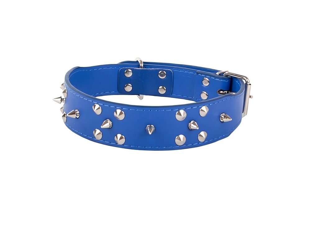 Verk 19364 Halsband mit Spikes 62 x 3,5 cm blau