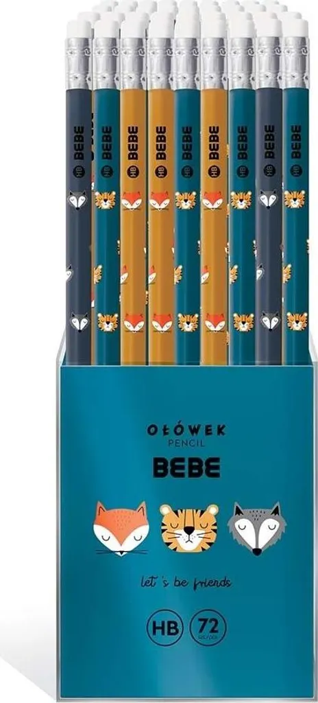Crayon BB Friends Boys Anti-Rupture 72pcs pour Ne Plus Manquer de Mines
