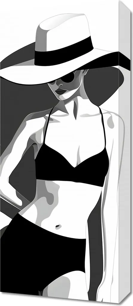 Tableau Image 30 x 70 cm Tenue - Décoration Murale Verticale de Style