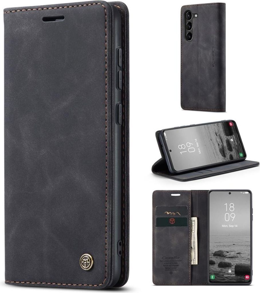 Samsung Galaxy S23 Hülle - CaseMe 013 Klapphülle - Schwarz