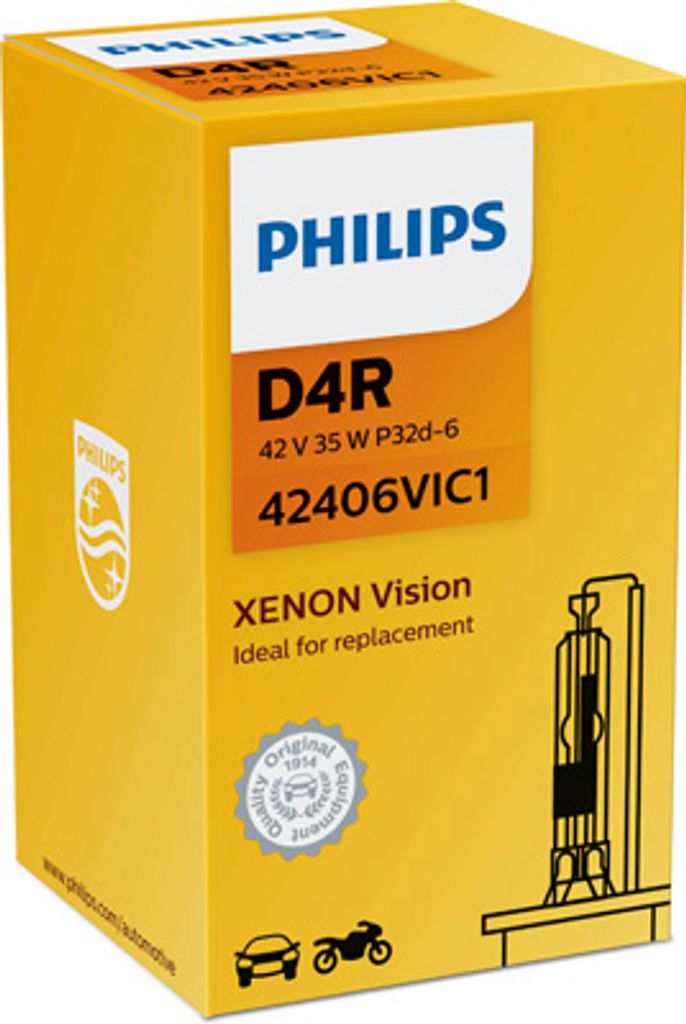 1x D4R PHILIPS Xenon Vision Xenon Brenner 42V Scheinwerferlampe P32d-6 Birne