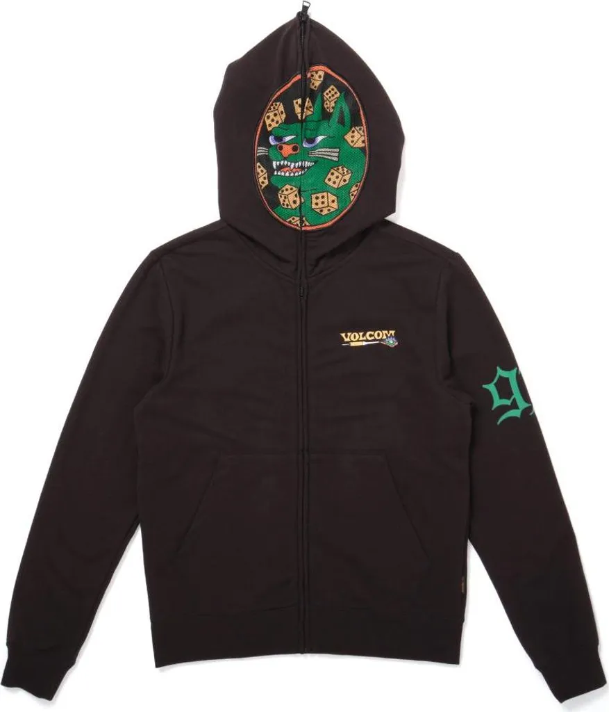 Sweat Volcom FA Nando Von Arb Full Zip Noir en Coton Doux - Taille S