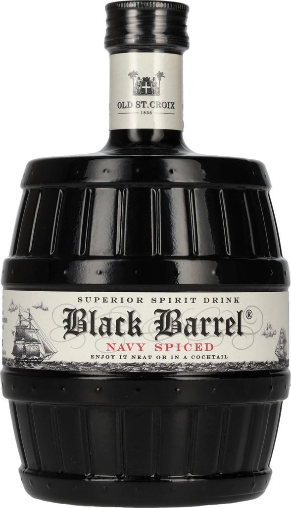 Old St. Croix A.H. Riise Black Barrel NAVY SPICED Spirit Drink 40% Vol. 0,7l