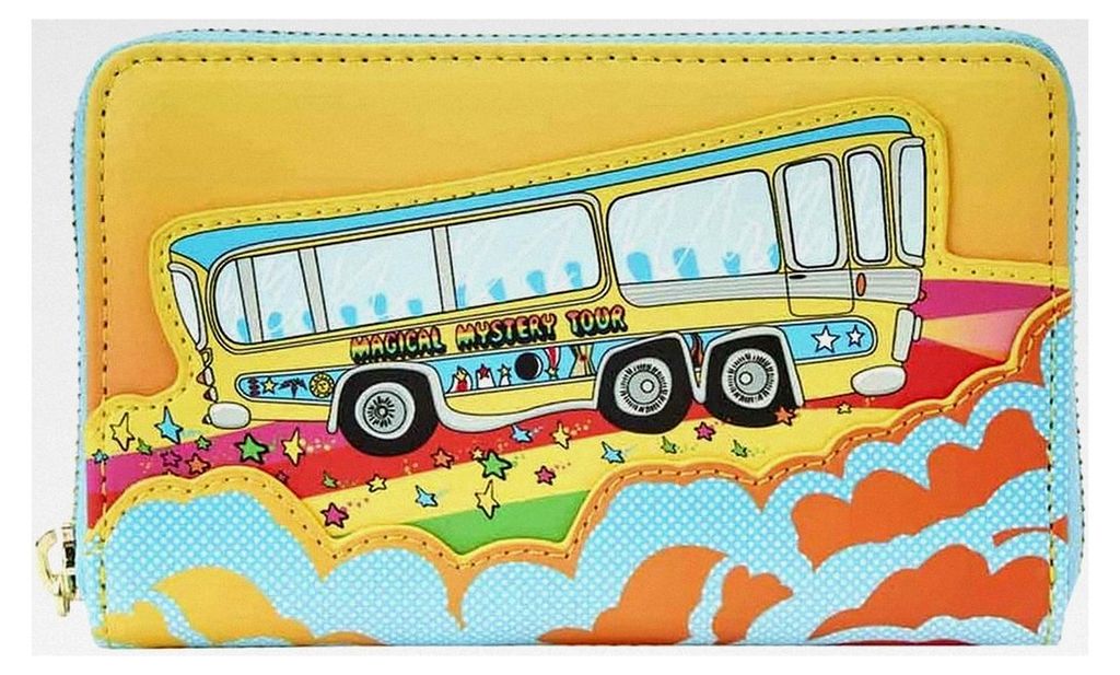 The Beatles Magical Mystery Tour Bus Geldbörse mit Reißverschluss, Mehrfarbig/Meereswellen (Ocean Tides), Geldbörse mit Reißverschluss