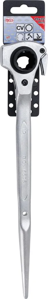 Cliquet d'échafaudage BGS 6696 | Clé 4 en 1 SW 19x22 mm robuste - 5
