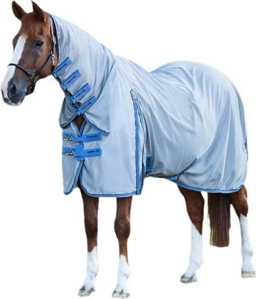 Tapis Anti-Mouches Premier Equine Combo Mesh Air Bleu 206 cm Sport