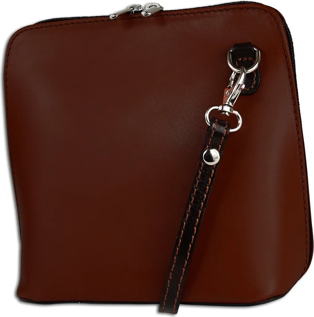 Sac bandoulière cuir marron pour organiser vos affaires Toscanto OTT