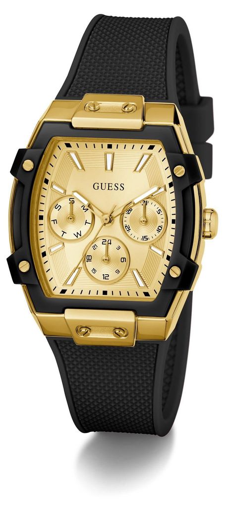Guess Multifunktionsuhr Damen Ladies Black Gold Tone Produktbild 