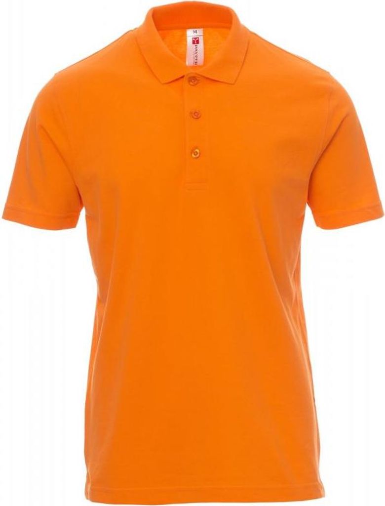 PAYPER Poloshirt ROME – Herren Kurzarm Piqué – 100% Baumwolle – 185g orange 5XL