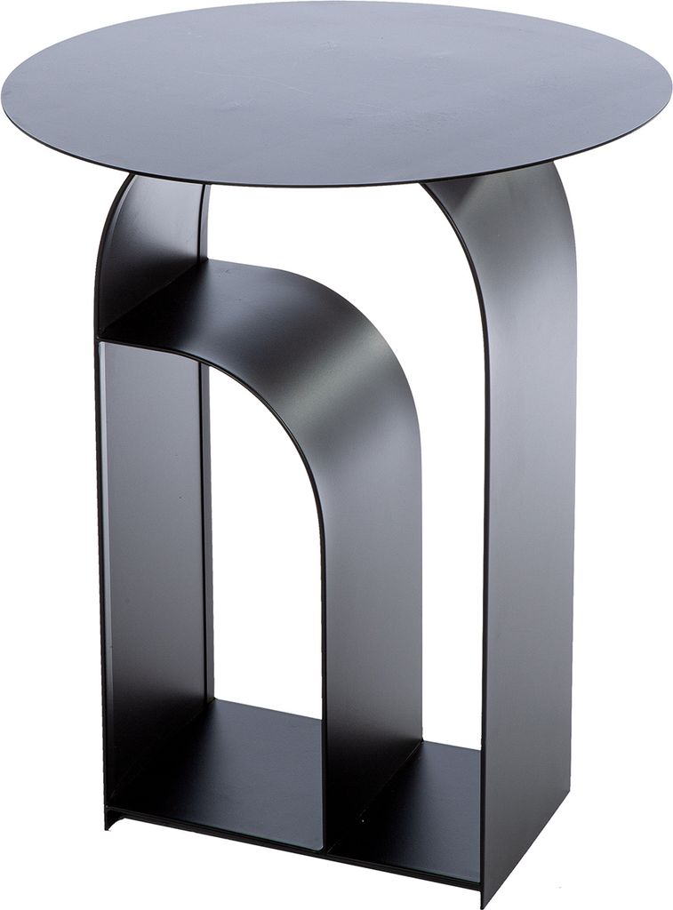 Casablanca by Gilde Beistelltisch Memphis schwarz H. 61 cm, 74180