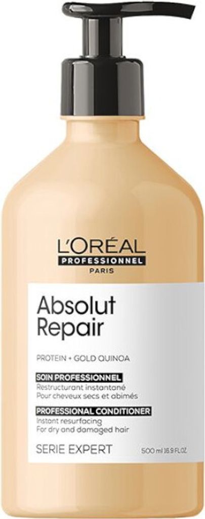 L ́Oréal Professionnel Série Expert Absolut Repair Gold Quinoa + Protein Conditioner Conditioner für stark geschädigtes Haar 500 ml