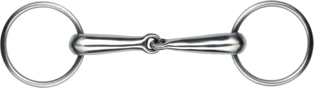 FEELING Wassertrense, gebrochenes, hohles Mundstück aus satiniertem Edelstahl, Größe:Mundstück 135 mm Mundstückstärke 19 mm