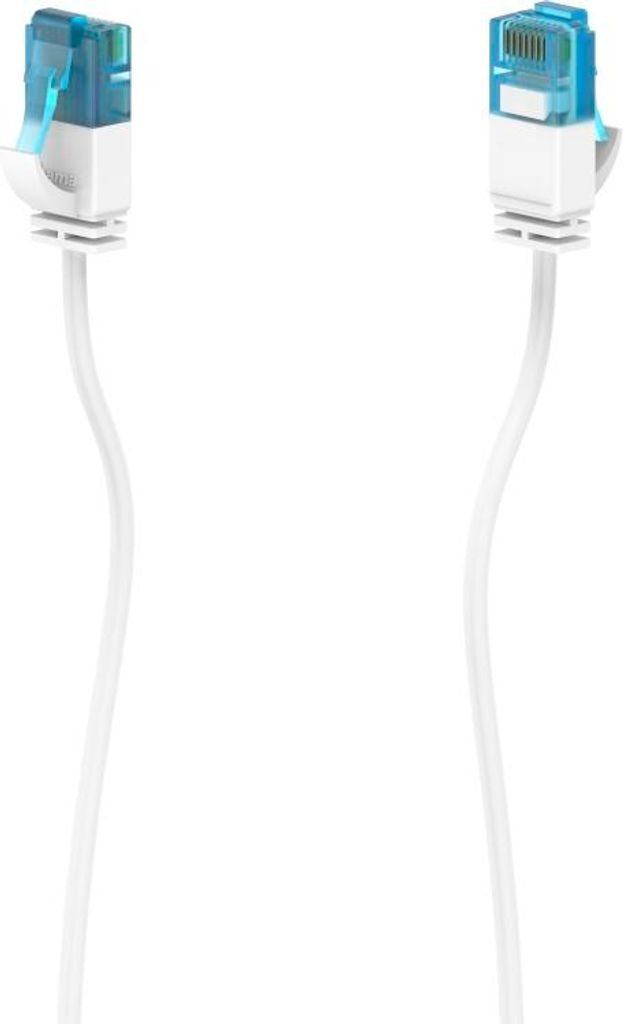 Hama Flexi-Slim, 0,75 m, Cat6a, U/UTP (UTP), RJ-45, RJ-45, Weiß