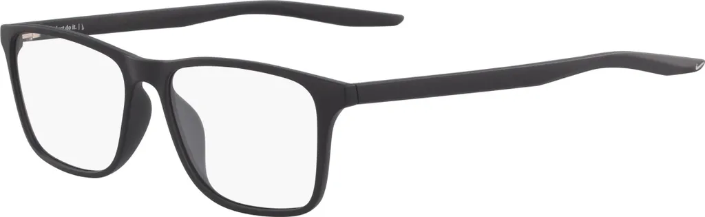 Monture de lunettes Nike 7125 N rectangulaire noir mat pour adulte
