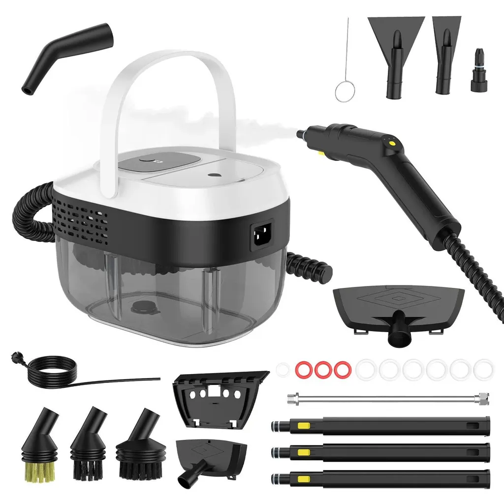 Nettoyeur vapeur 2500W haute pression réservoir 1,6 litre blanc compact - 2