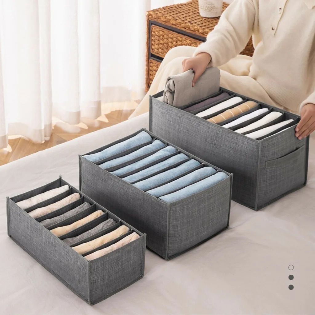 Organizer-Box aus Stoff für Kleiderschrank oder Schubladen