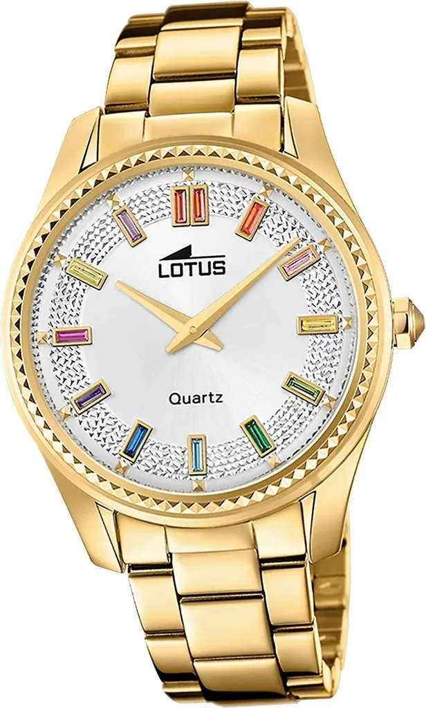 Lotus orologio da donna in pelle orologio da polso oro Elegant Classic D2UL18902/1
