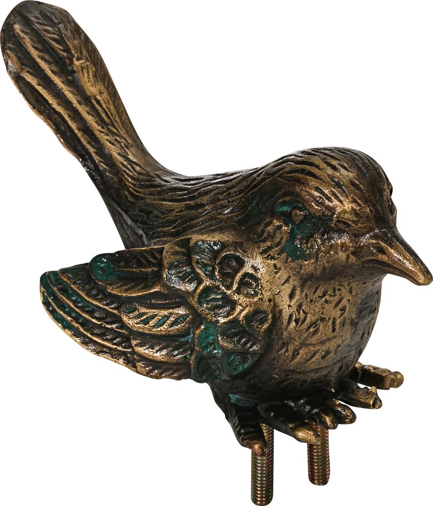 Dehner Vogeltränke Granit Mit Bronze-Vogel - Frostbeständige Vogeltränke 30cm Für Garten