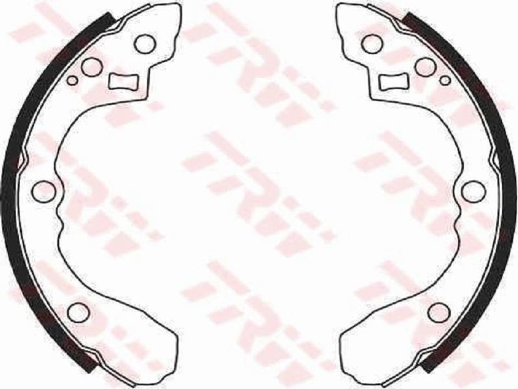 Trw Bremsbackensatz Hinterachse GS8692