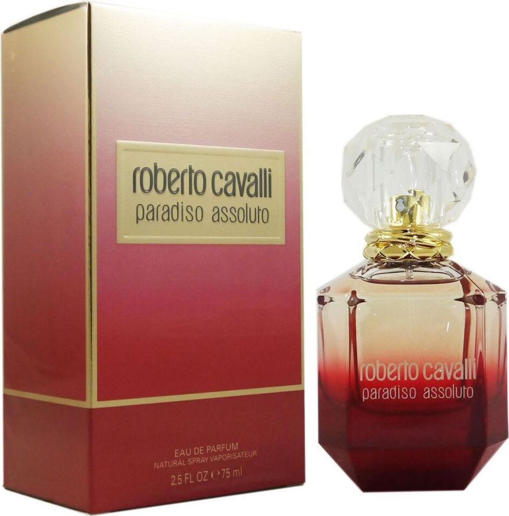 A perfume bottle and its box are displayed side-by-side against a white background.