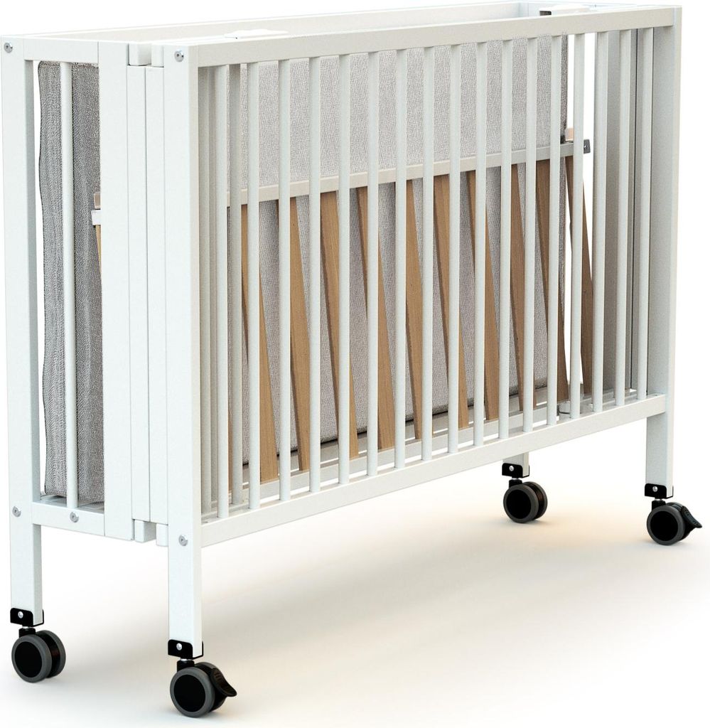 AT4 - PRO FLOW Klappbares Babybett 60x120 cm Weiß | Produktbild 