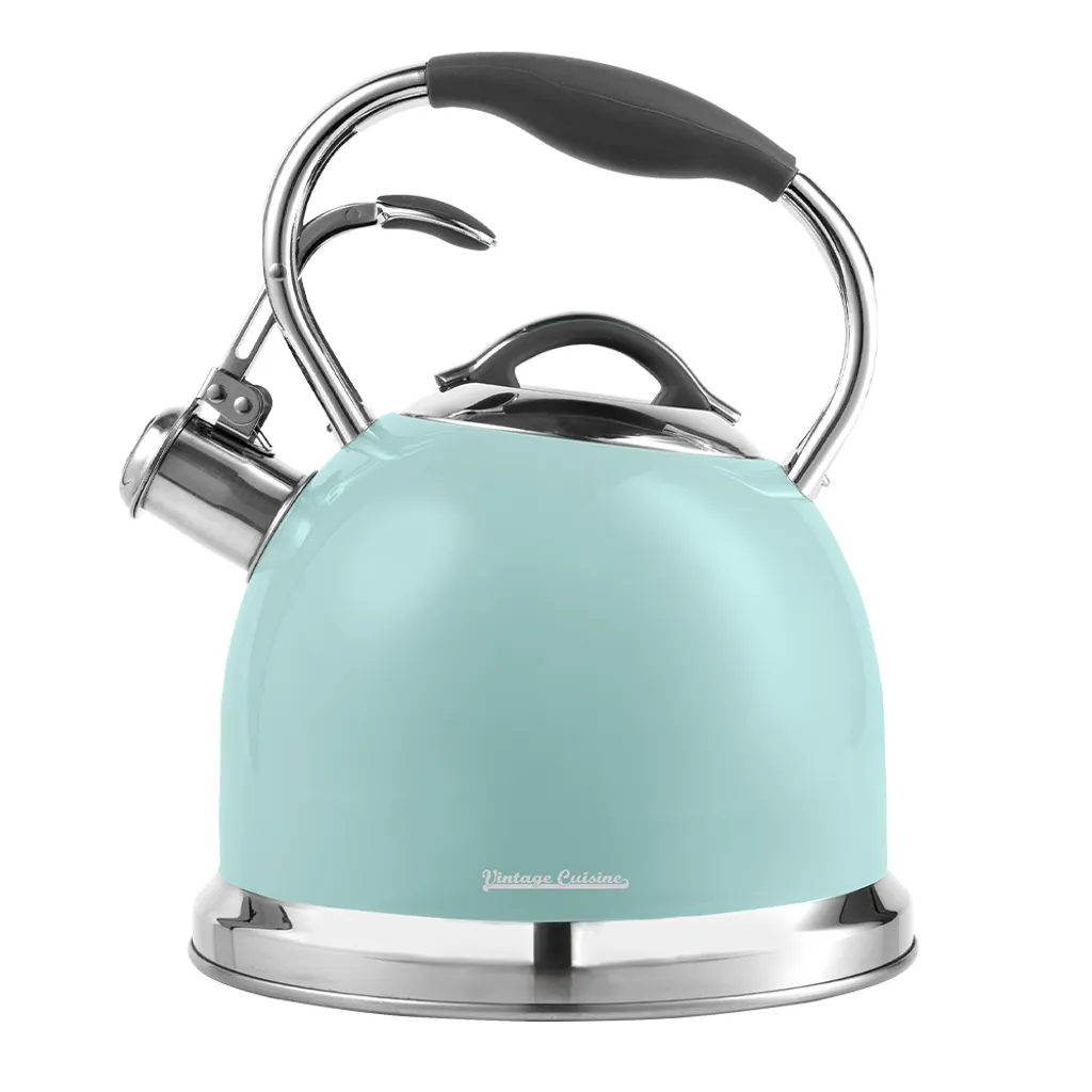 Bollitore Retrò Vintage Cuisine Fischietto 2.4L per Piani a Induzione