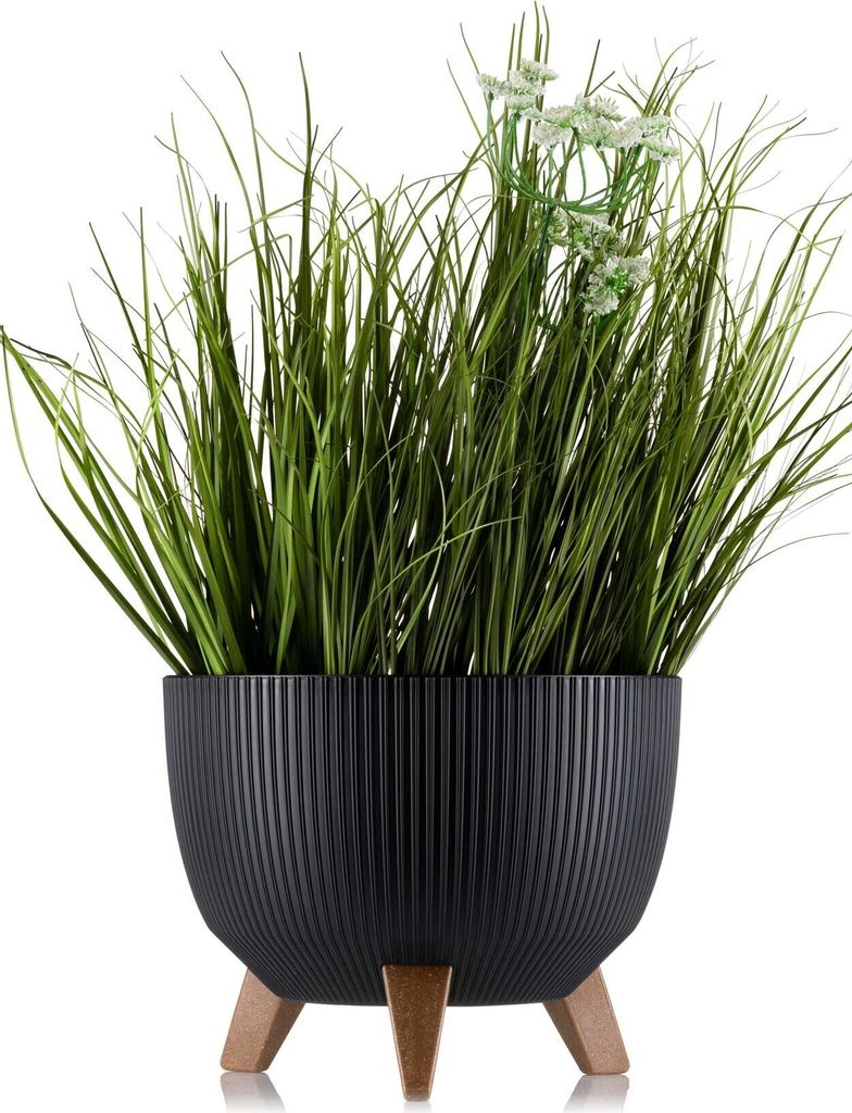 HowHomely Blumentopf Rund 23 cm Höhe, ECO Pflanzkübel mit Produktbild 