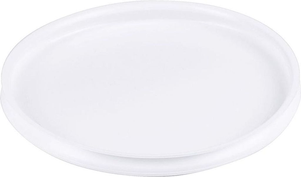 Contacto Deckel zu Glasschale Ø 120 mm - weißes Polyethylen, passgenau, robust, leicht zu reinigen