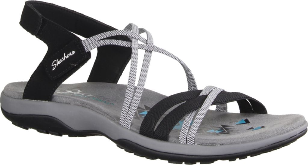 Skechers Reggae Slim Takes Two 163112BKCC Damensandale, Produktbild 