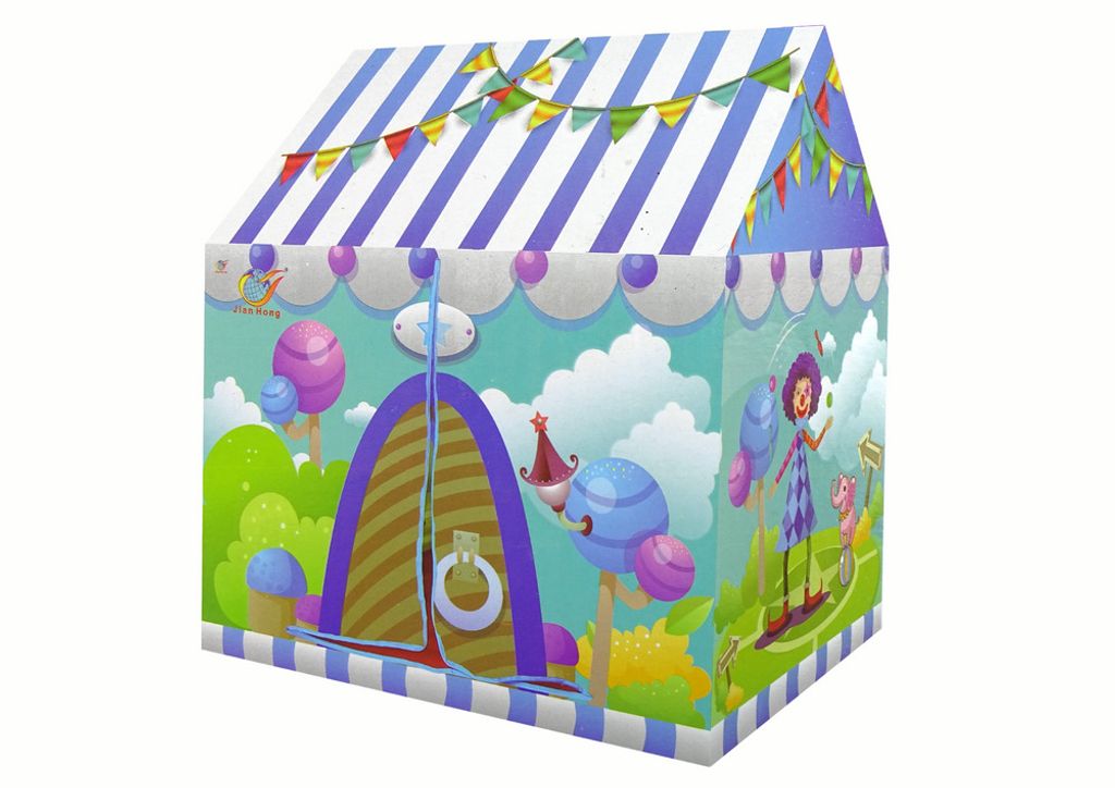 LEAN Toys 15248 Kinderzelt – Fröhlicher Zirkus