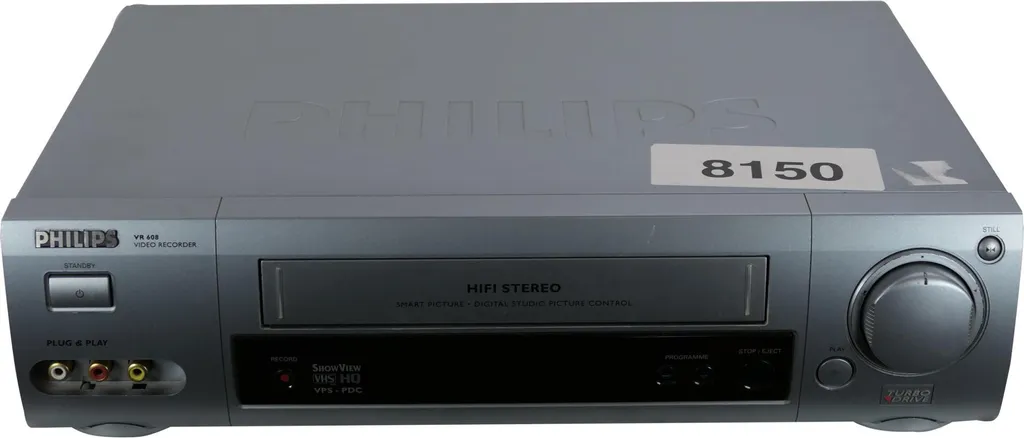 Magnétoscope VHS Philips VR 608 Lecteur Enregistreur Vidéo Haute Qualité