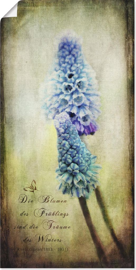 ARTland Poster Der Frühling kommt Größe: 50x100 cm
