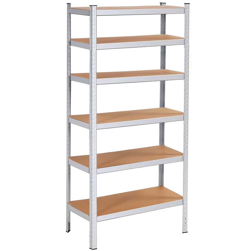 Springos Metallregal Garagenregal Kellerregal 110 x 225 x 50 cm 6 Ablagen
